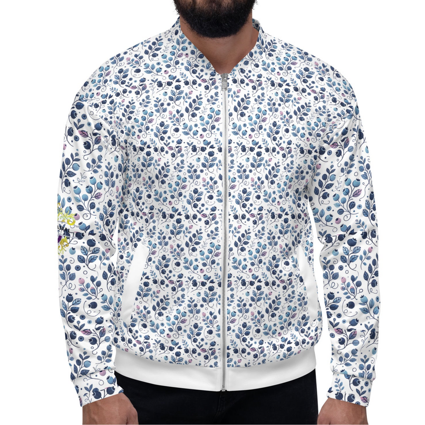 Frosted Flora Bomber Jacket